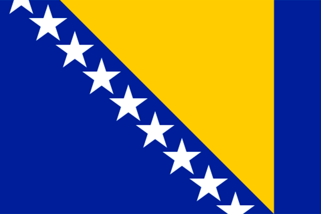 Bandera Bosnia y Herzegovina