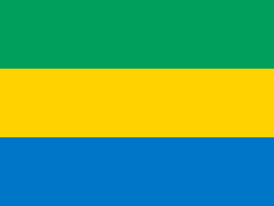 Bandera Gabón