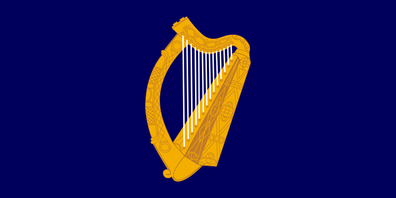 Bandera Estandarte presidencial de Irlanda
