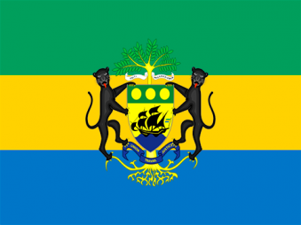 Tu Bandera - Bandera de Gabón con Escudo