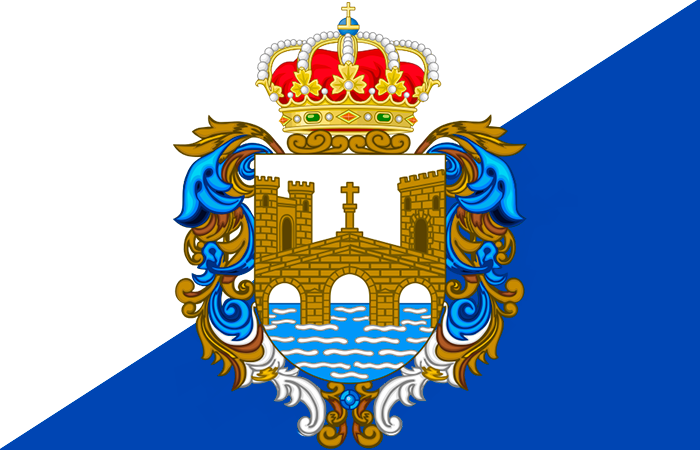 Bandera Provincia de Pontevedra Oficial