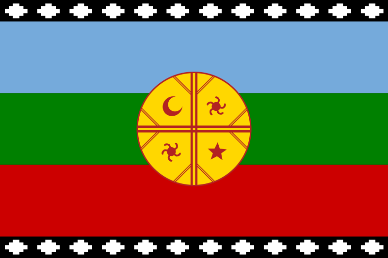 Bandera Pueblo mapuche