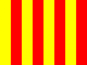 Tu Bandera - Bandera de a franjas rojas y amarillas