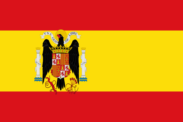 Bandera España Preconstitucional del 1938 a 1945