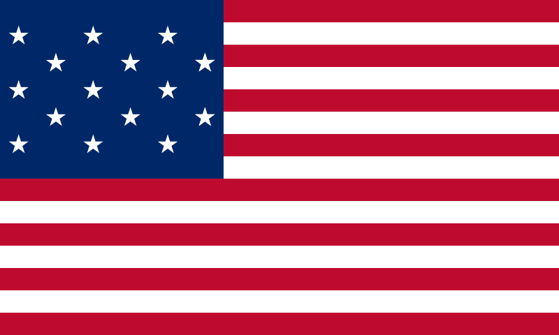 Bandera Estados Unidos (1795 - 1818)