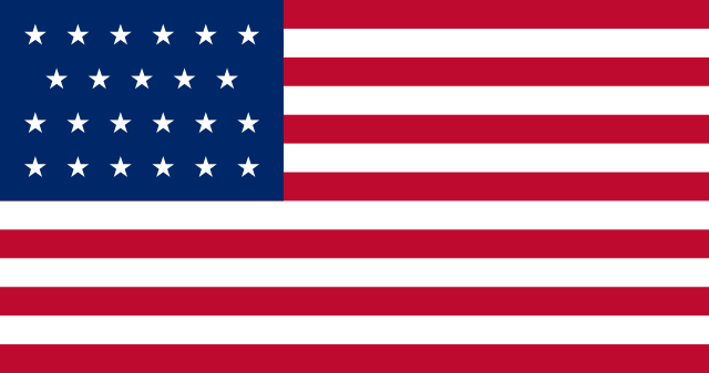 Bandera Estados Unidos (1820 - 1822)