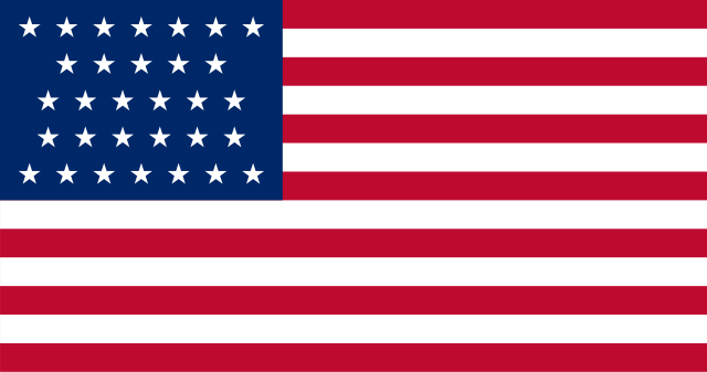 Bandera Estados Unidos (1851 - 1858)