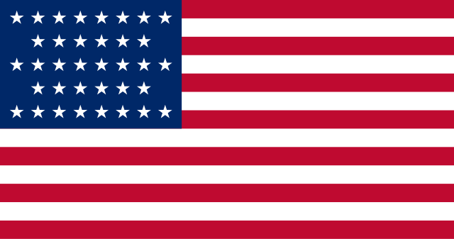 Bandera Estados Unidos (1865 - 1867)