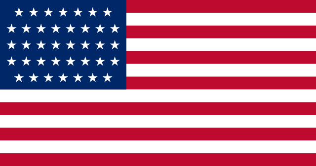 Bandera Estados Unidos (1877 - 1890)
