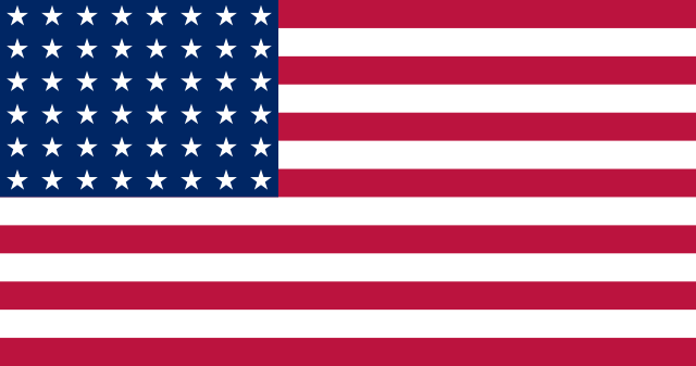 Bandera Estados Unidos (1912 - 1959)