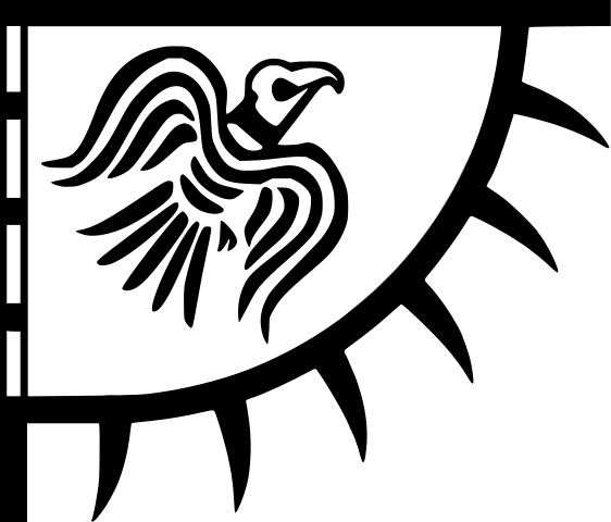 Bandera Estandarte del cuervo