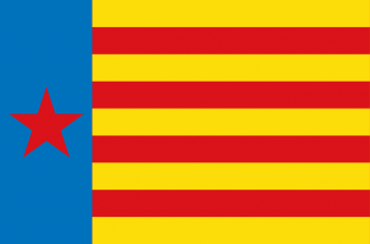 Tu Bandera - Bandera de Estrelada de Esquerra Valenciana Pendón