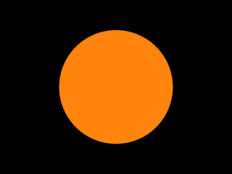 Tu Bandera - Bandera de negra con círculo naranja