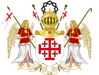 Tu Bandera - Bandera de Orden del Santo Sepulcro de Jerusalén escudo de armas