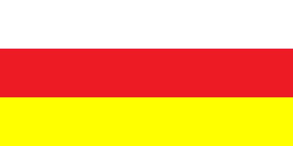 Bandera Osetia del Norte-Alania