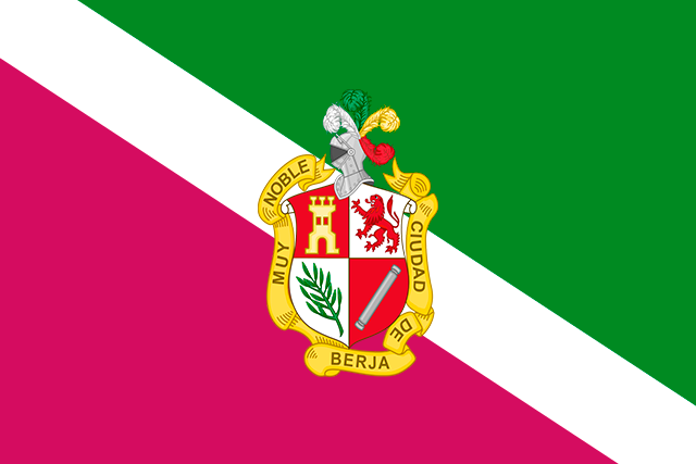Bandera Berja con escudo